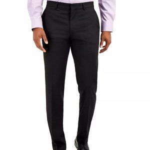 Kenneth Cole Reaction Suit Separate Black Pants, Flat Front, 36x30